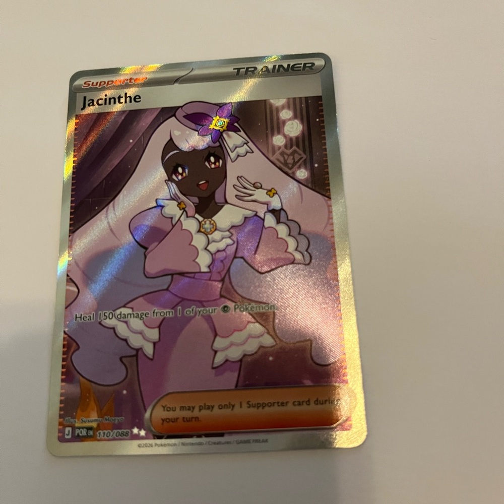 Jacinthe Full Art Trainer Card - Pokemon perfect order Pink Lavender Holo